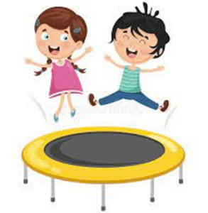 kids jumping on trampoline